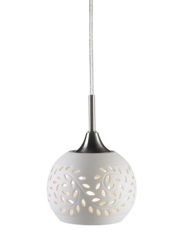 Markslojd LOHALS 1L 18cm Stalowy/Biały 102288 Wisząca