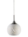 Markslojd LOHALS 1L 18cm Stalowy/Biały 102288 Wisząca
