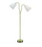 Lampy podłogowe - Markslojd MODENA 2L Mosiądz/Biały 105274 Podłogowa - product 1