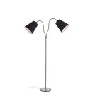 Lampy podłogowe z abażurem - Markslojd MODENA 2L Stalowy/Czarny 105248 Podłogowa - product 1