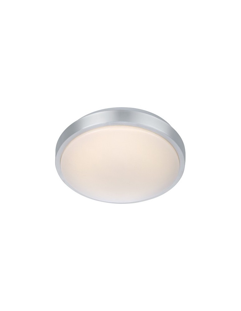 Plafony okrągłe - Markslojd MOON 28cm Led Aluminium/Biały 105958 Plafon - produkt kolory-swiatla.pl 1