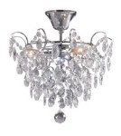 Lampy sufitowe z kryształami - Markslojd ROSENDAL 3L Chrom/MC 100539 Plafon - produkt 1