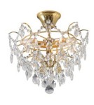Lampy sufitowe z kryształami - Markslojd ROSENDAL 3L Złoty/MC 100538 Plafon - product 1