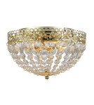 Lampy sufitowe z kryształami - Markslojd SAXHOLM 2L Złoty/MC IP21 106063 Plafon - product 1