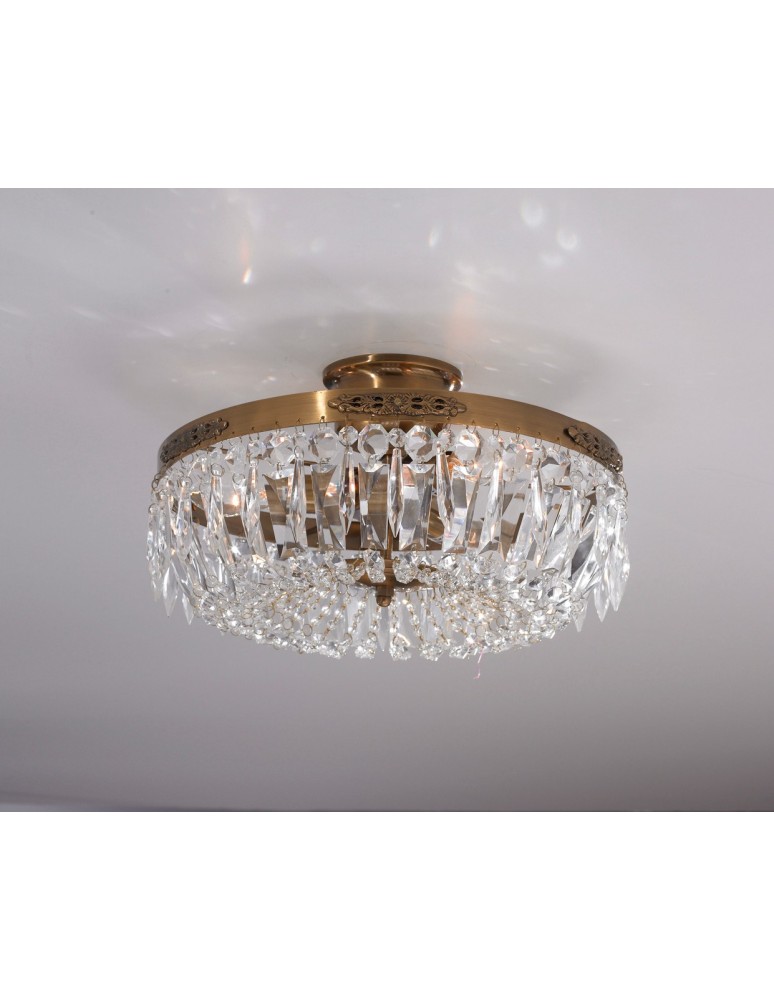 Lampy sufitowe z kryształami - Markslojd STRÖMSHOLM 3L Antyczny/MC 100613 Plafon - produkt kolory-swiatla.pl 1