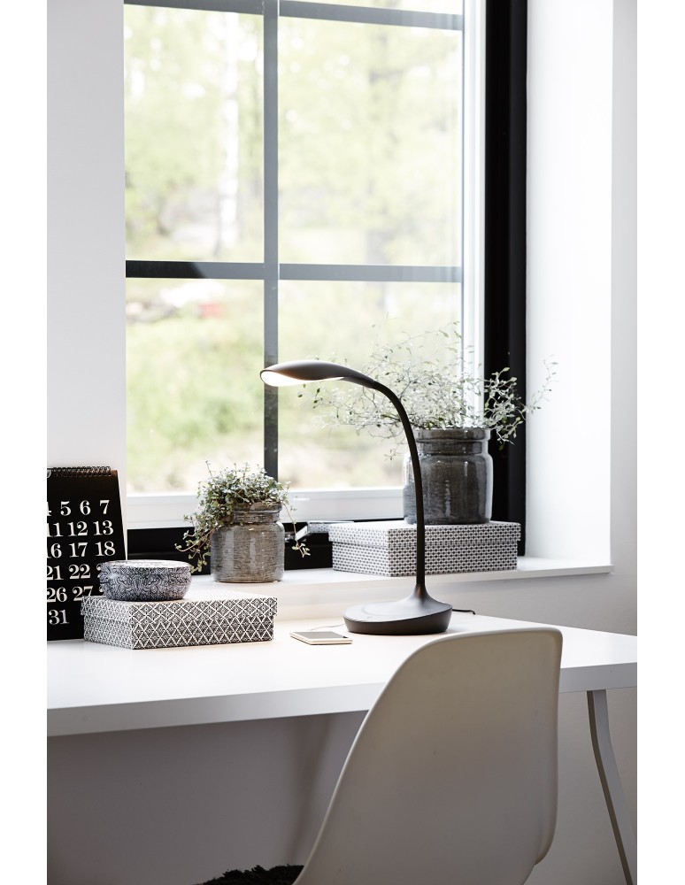 Lampki biurkowe - Markslojd SWAN USB Czarny 106094 Biurkowa - produkt kolory-swiatla.pl 2