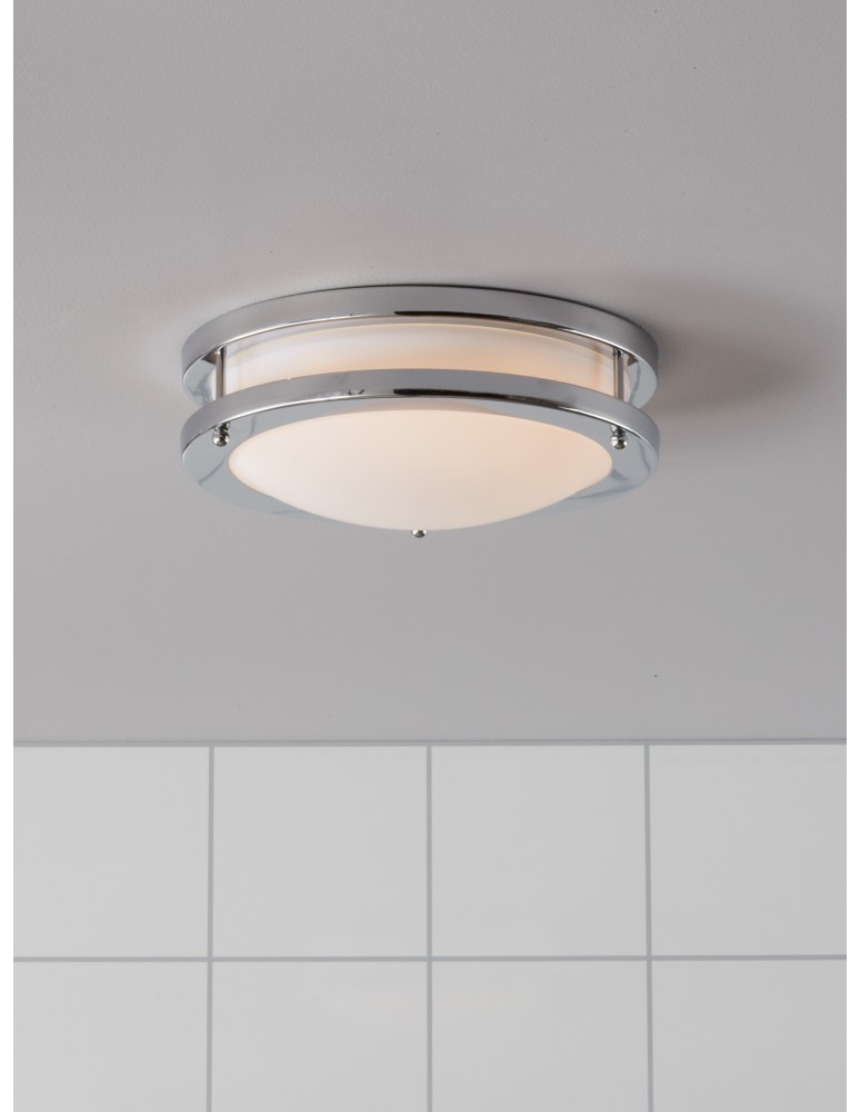 Plafony hermetyczne - Markslojd TABY LED IP44 Chrom/Biały 105621 Plafon - product kolory-swiatla.pl 2