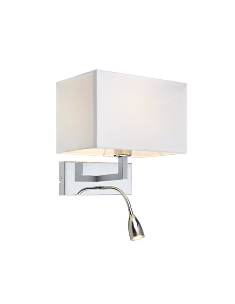 Kinkiety - Markslojd SAVOY Wall 2L Chrom/Biały 106307 Kinkiet - produkt kolory-swiatla.pl 1
