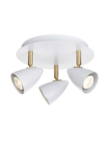Markslojd CIRO Ceiling 3L Biały/Mosiądz 106319 Plafon