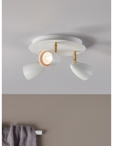 Markslojd CIRO Ceiling 3L Biały/Mosiądz 106319 Plafon - produkt 2