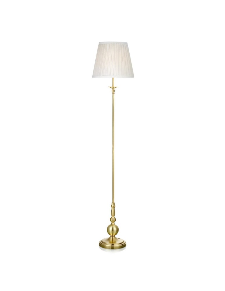 Lampy podłogowe - Markslojd IMPERIA 1L Podłogowa Mosiądz/Biały 106322 Podłogowa - produkt kolory-swiatla.pl 1