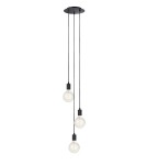 Lampy wiszące żarówki - Markslojd SKY Okrągła 3L Czarny 106334 Wisząca - product 1