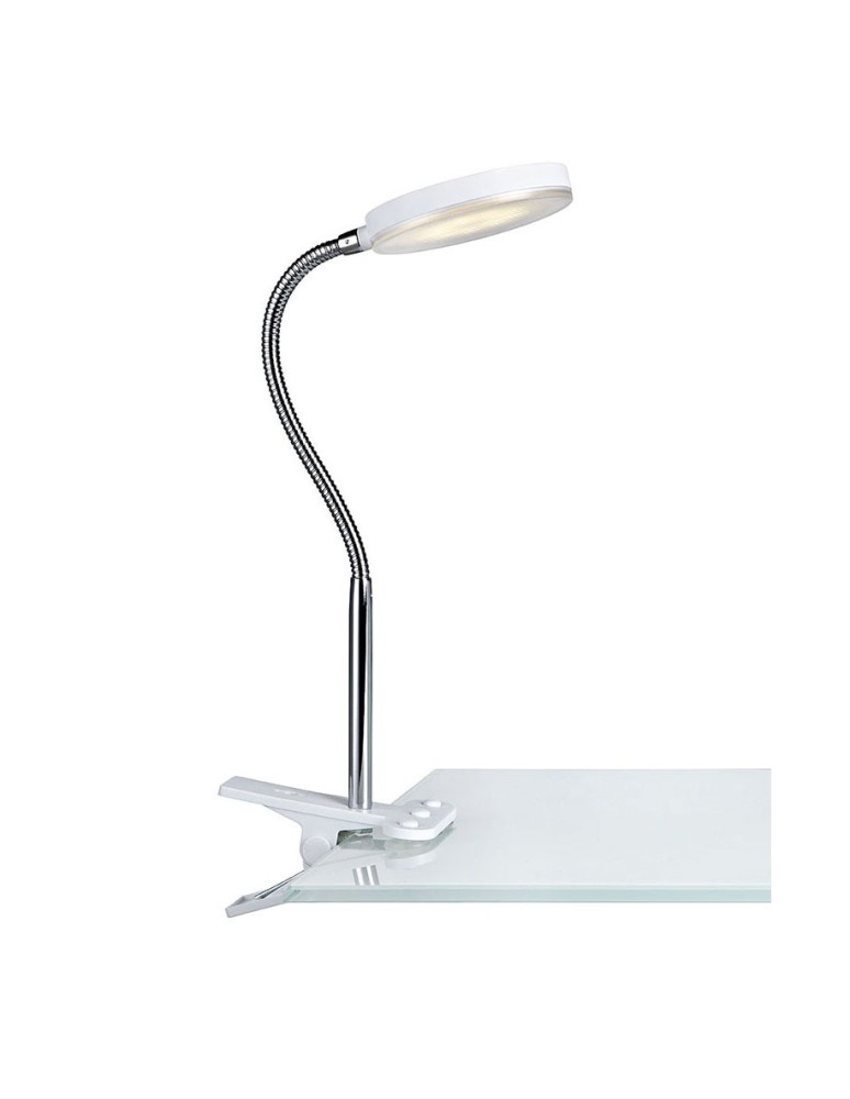Lampki biurkowe - Markslojd FLEX klip Biały 106470 Biurkowa - produkt kolory-swiatla.pl 1