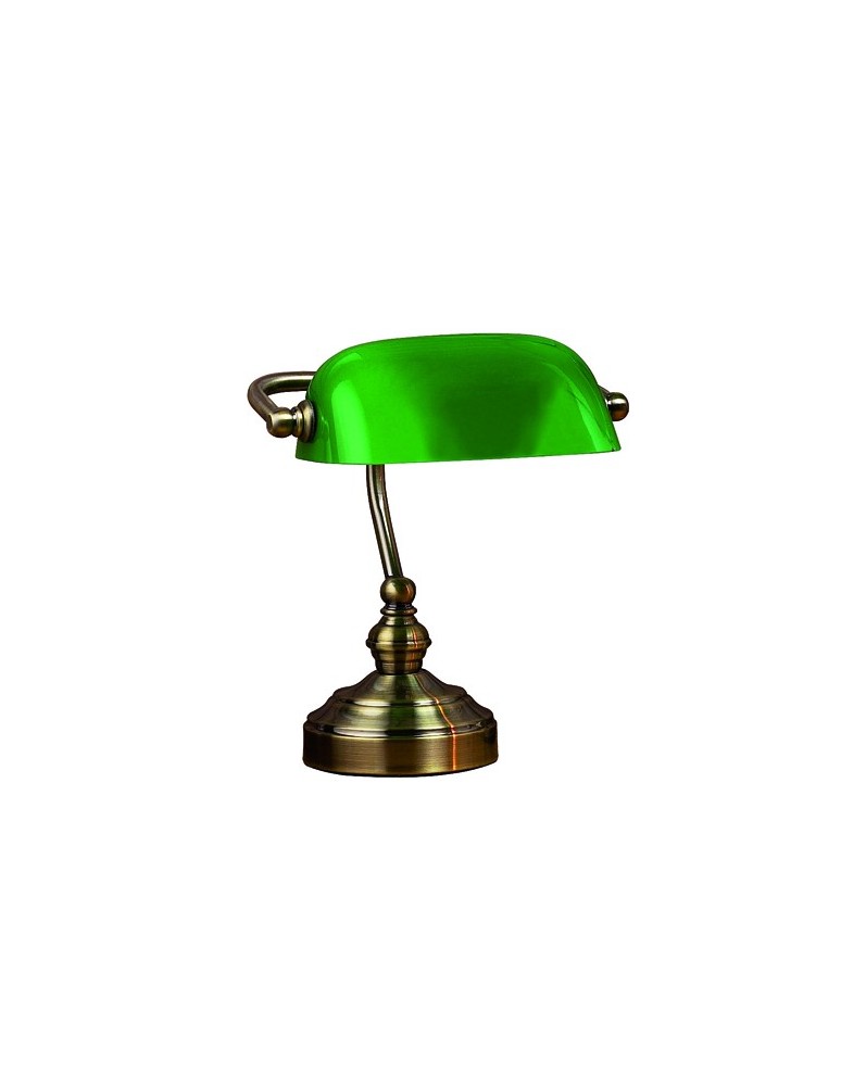 Lampy stołowe do czytania - Markslojd BANKERS 1L 25cm Zielony 105930 Biurkowa - produkt kolory-swiatla.pl 1