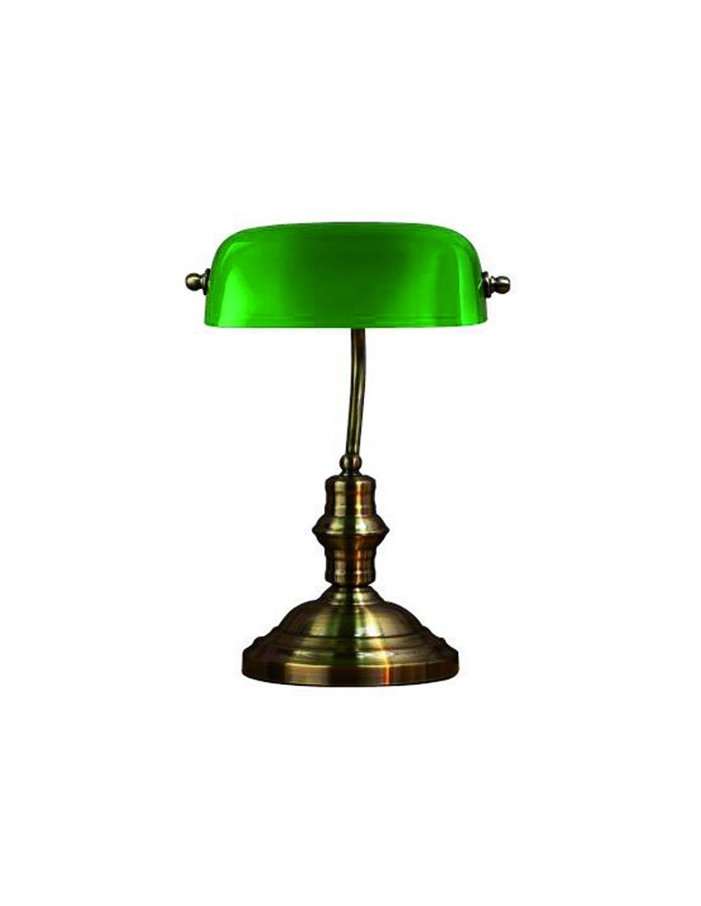 Lampy stołowe do czytania - Markslojd BANKERS 1L 42cm Zielony 105931 Biurkowa - produkt kolory-swiatla.pl 1