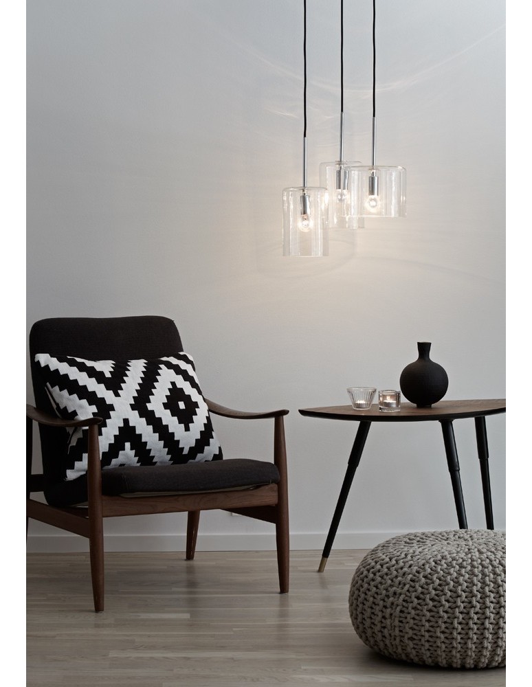 Lampy wiszące - Markslojd ROCKFORD 3L Chrom/Przezroczysty 105099 Wisząca - product kolory-swiatla.pl 2