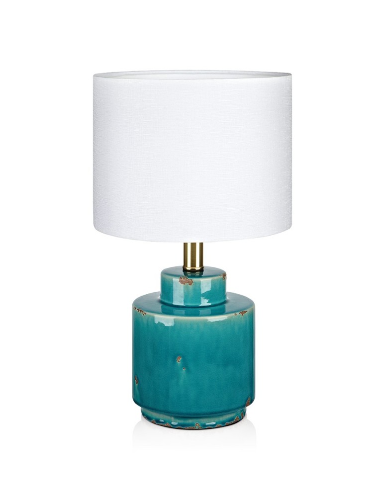 Lampy stołowe klasyczne - Markslojd COUS Niebieski/Biały 106606 Biurkowa - produkt kolory-swiatla.pl 1
