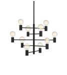 Żyrandole w stylu skandynawskim - Markslojd PARIS 10xE27 Żyrandol Czarny 107187 - product 1