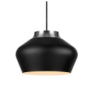 Lampy wiszące - Markslojd KOM Wisząca 31cm 1L Czarny/Stal 107378 - produkt 1