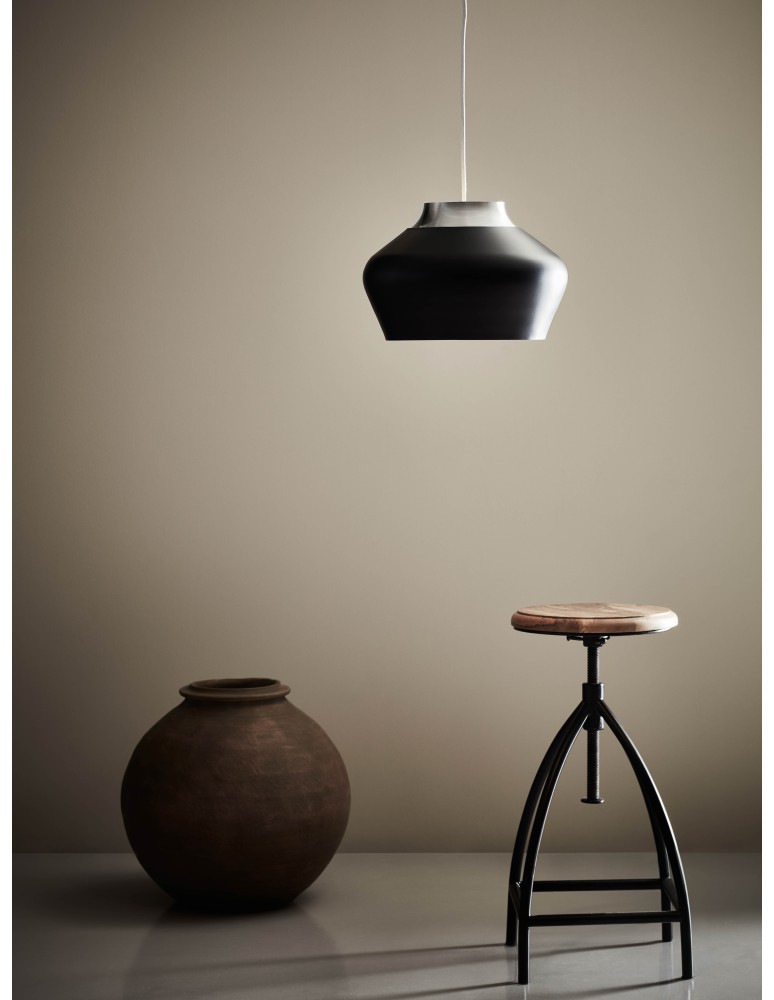 Lampy wiszące - Markslojd KOM Wisząca 31cm 1L Czarny/Stal 107378 - produkt kolory-swiatla.pl 2