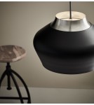 Lampy wiszące - Markslojd KOM Wisząca 31cm 1L Czarny/Stal 107378 - produkt 3