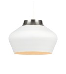 Lampy wiszące - Markslojd KOM Wisząca 31cm 1L Biały/Stal 107379 - product 1