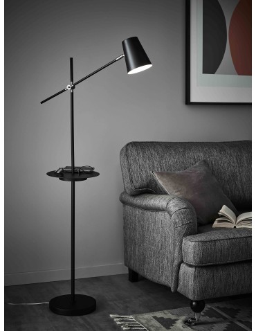 Markslojd Linear Czarny Podłogowa 1xE14 USB 107307 - produkt 2