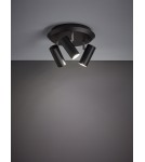 Lampy sufitowe reflektory - Markslojd Barcelona Czarny Plafon 3xGU10 107348 - product 2