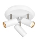 Lampy sufitowe reflektory - Markslojd Barcelona Biały Plafon 3xGU10 107349 - product 1
