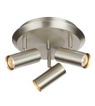 Lampy sufitowe reflektory - Markslojd Barcelona stalowy Plafon 3xGU10 107350 - product 1