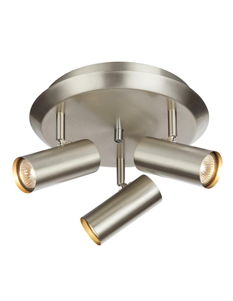 Lampy sufitowe reflektory - Markslojd Barcelona stalowy Plafon 3xGU10 107350 - produkt kolory-swiatla.pl 1