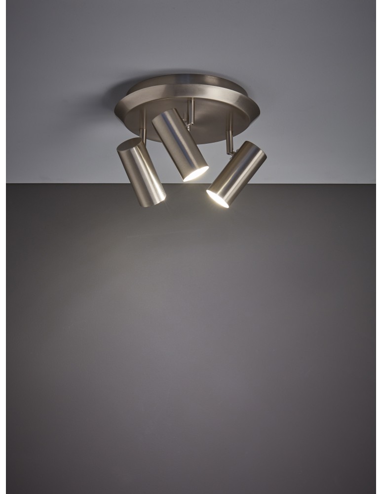 Lampy sufitowe reflektory - Markslojd Barcelona stalowy Plafon 3xGU10 107350 - product kolory-swiatla.pl 2