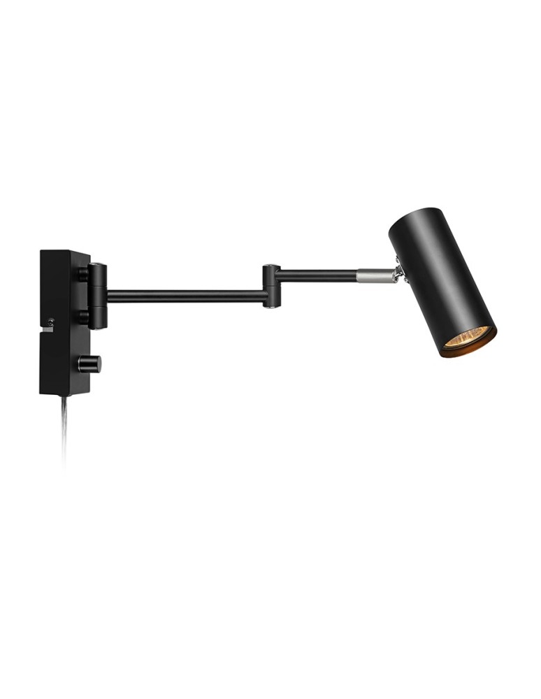 Kinkiety w stylu skandynawskim - Markslojd TORINO Wall 1L Black 107539 kinkiet - produkt kolory-swiatla.pl 1