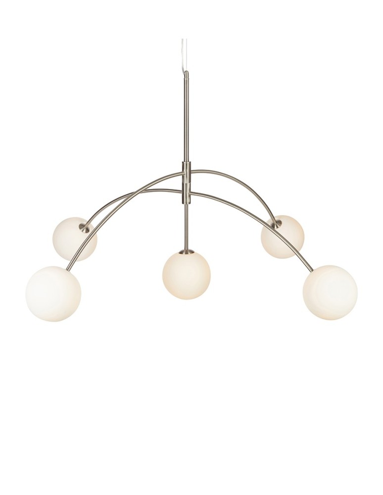 Lampy wiszące - Markslojd HEAVEN 5xG9 Stal/satyna 107559 wisząca - produkt kolory-swiatla.pl 1