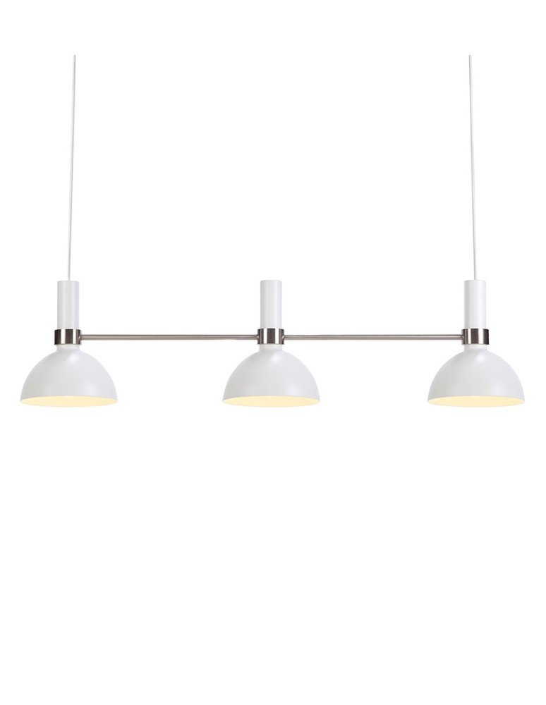 Lampy wiszące potrójne - Markslojd LARRY 3L 3xE27 Biały 107500 wisząca - produkt kolory-swiatla.pl 1