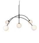 Lampy wiszące - Markslojd HEAVEN 5L 5xG9 Czarny/Opal 107560 wisząca - produkt 1