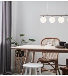 Lampy wiszące - Markslojd QUATTRO 4L 4xG9 Stalowa 107573 wisząca - produkt 4