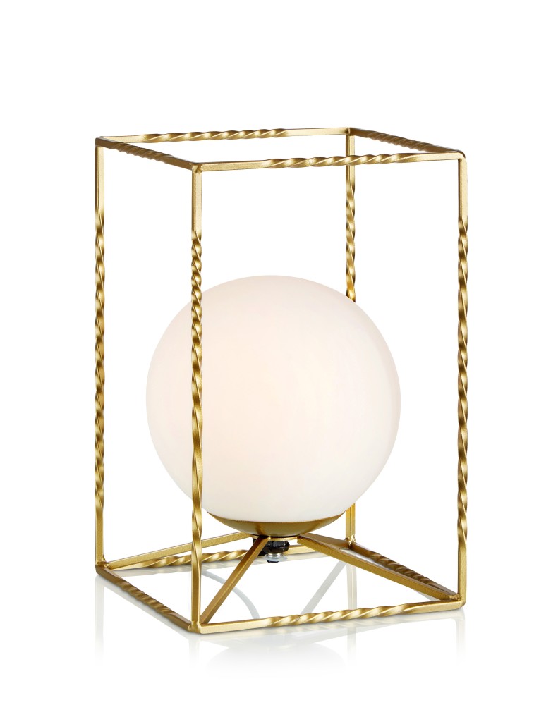 Lampy stołowe w stylu skandynawskim - Markslojd EVE Stołowa 1L Złoty/Biały 107817 - produkt kolory-swiatla.pl 1