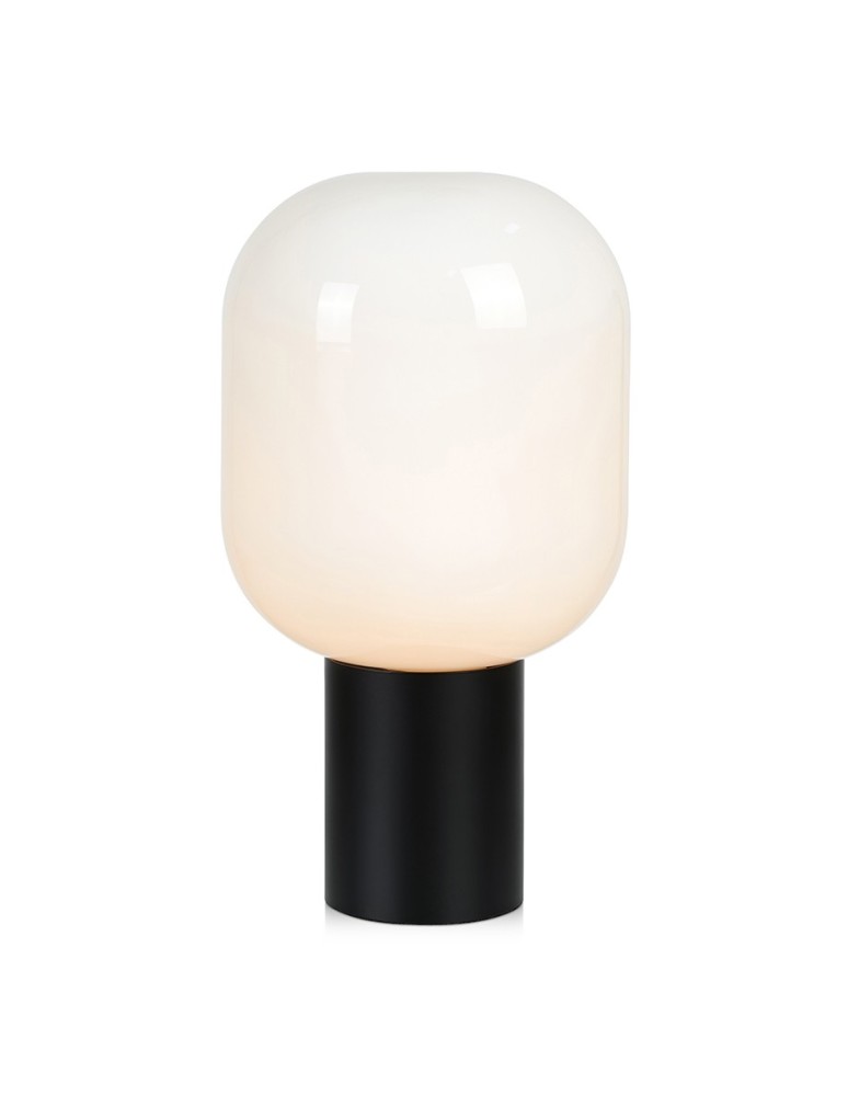 Lampy stołowe w stylu skandynawskim - Markslojd BROOKLYN Stołowa 1L 44cm Czarny/Biały 107482 - produkt kolory-swiatla.pl 1