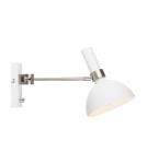 Kinkiety w stylu skandynawskim - Markslojd LARRY Kinkiet 1L Biały/Stal 107499 - product 1