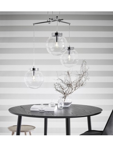 Markslojd SICILY Wisząca 3L Chrom/Przezroczysty 107015 - produkt 2