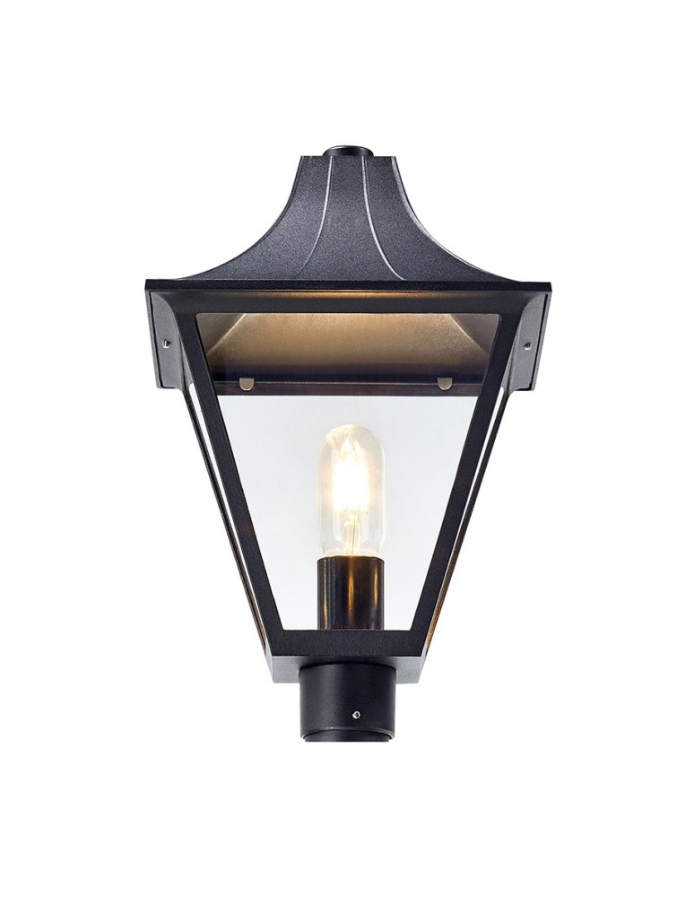 Klosze do lamp zewnętrznych - Markslojd DANDY Konstrukcja/Klosz Góra Czarny/Przezr. 107120 - produkt kolory-swiatla.pl 1
