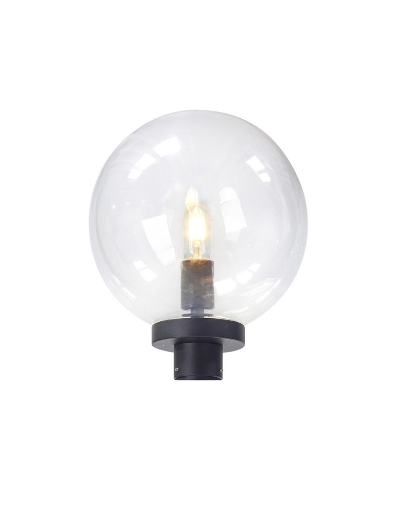 Klosze do lamp zewnętrznych - Markslojd SPHERE Konstrukcja/Klosz Góra Czarny/Przezr. 107119 - produkt kolory-swiatla.pl 1