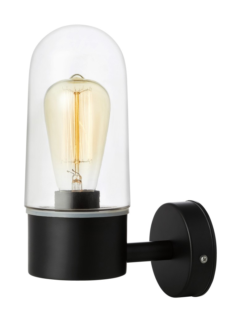 Kinkiety łazienkowe - Markslojd ZEN Kinkiet 1L Czarny/Przezroczysty IP44 107800 - produkt kolory-swiatla.pl 1