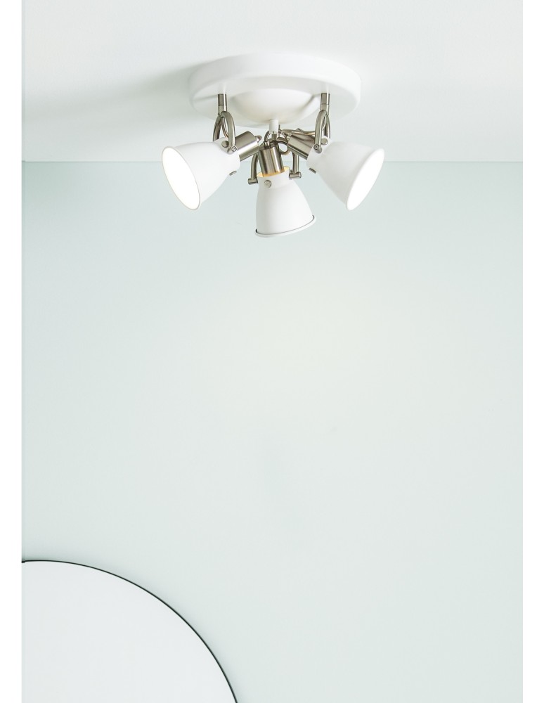 Lampy sufitowe loftowe - industrialne - Markslojd ALTON Sufitowa 3L Biały 107855 - product kolory-swiatla.pl 2