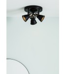 Lampy sufitowe loftowe - industrialne - Markslojd ALTON Sufitowa 3L Czarna 107854 - product 2
