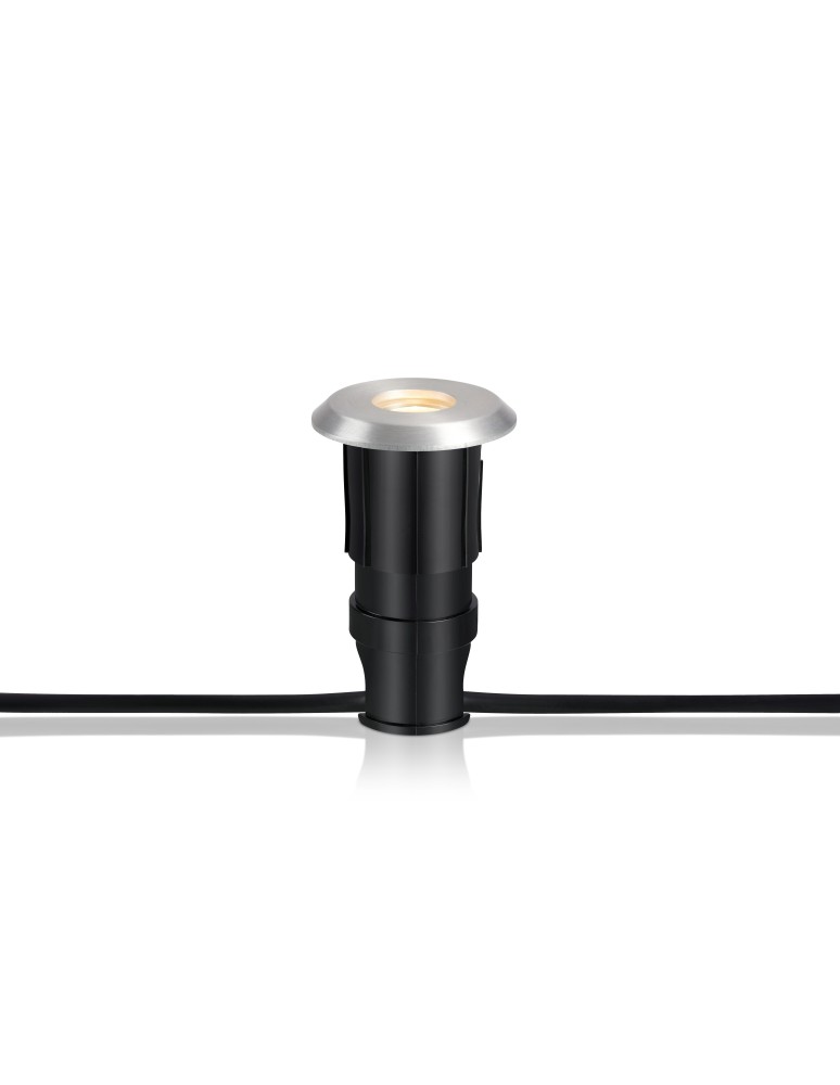 Lampy najazdowe i gruntowe - Markslojd GARDEN 24 Decklight 3W Aluminum 107717 - produkt kolory-swiatla.pl 1
