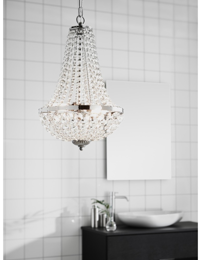 Markslojd GRÄNSÖ Żyrandol 2L Chrome/MC IP44 107550