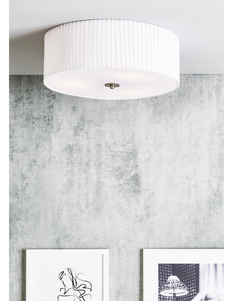 Lampy sufitowe - Markslojd JACKIE Plafon 3L 45cm Biały 107862 - produkt kolory-swiatla.pl 2