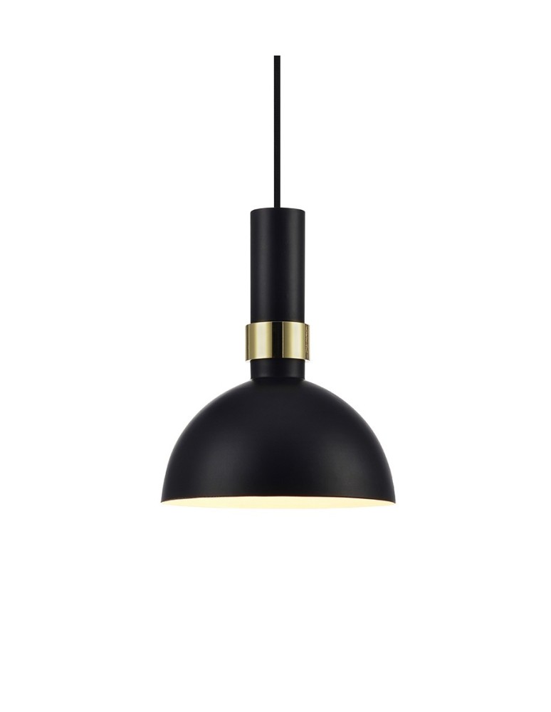 Lampy wiszące - Markslojd LARRY Wisząca 1L Czarny/Złoty Szczotkowany 106974 - produkt kolory-swiatla.pl 1